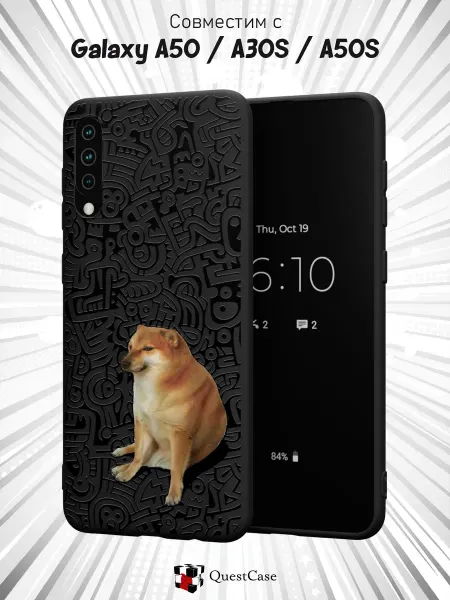 QuestCase Чехол на Samsung A50 A30S A50Sс принтом Чимс