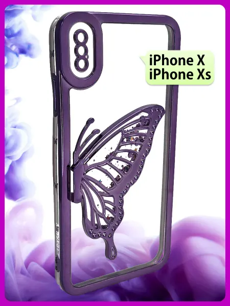 РИНОФОН Чехол с бабочкой на Apple iPhone X, Apple iPhone Xs