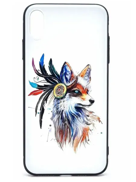 Нет бренда Чехол на Apple iPhone X, Лиса