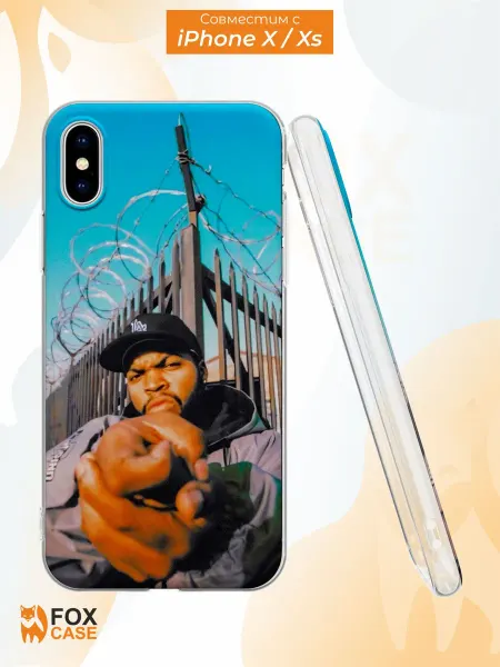 Fox Case Чехол на iPhone X и XS с принтом Ice Cube