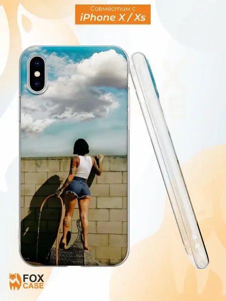 Fox Case Чехол на iPhone X и XS с принтом Y2K