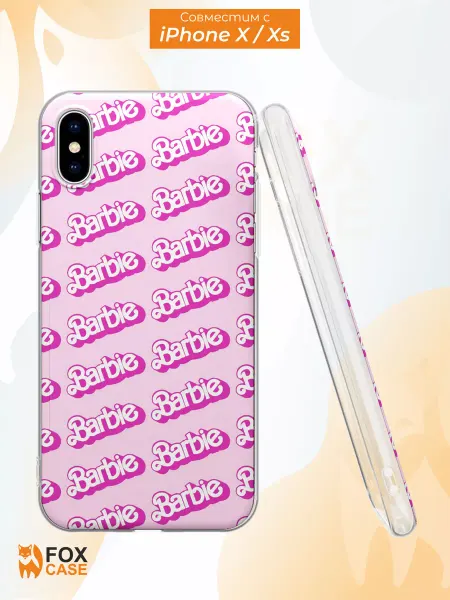 Fox Case Чехол на iPhone X и XS с принтом Барби