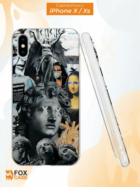 Fox Case Чехол на iPhone X и XS с принтом Искусство