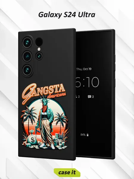 RR Case Чехол на SAMSUNG S24 ULTRA силиконовый с принтом y2k