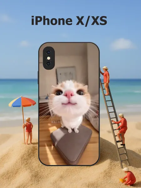 CaseLab Чехол на iphone X XS котик