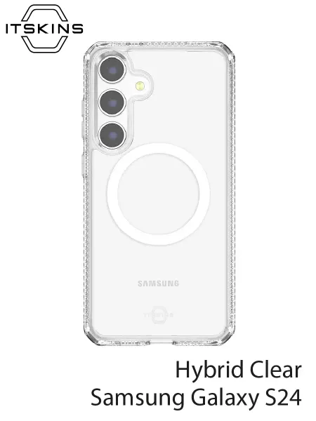 ItSkins Чехол на Galaxy S24 Hybrid Clear with MagSafe
