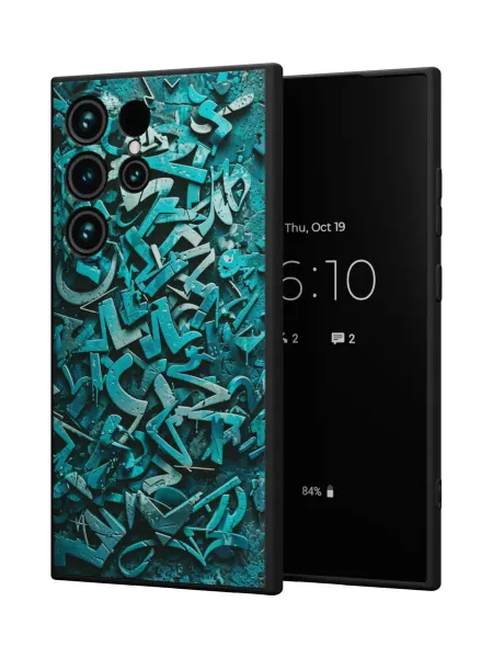 QuestCase Чехол на Samsung Galaxy S24 Ultra с принтом Граффити