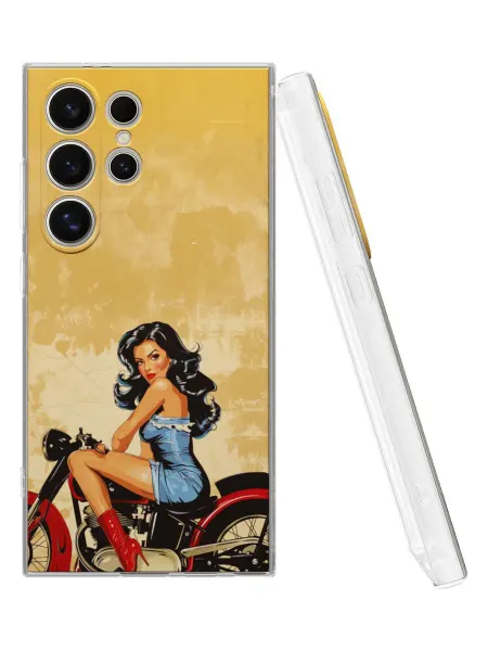 QuestCase Чехол на Samsung Galaxy S24 Ultra с принтом Девушка