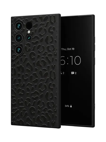 QuestCase Чехол на Samsung Galaxy S24 Ultra с принтом Леопардовый