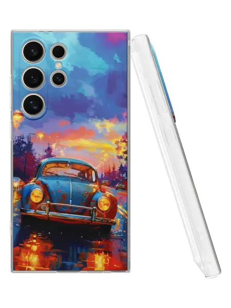 QuestCase Чехол на Samsung Galaxy S24 Ultra с принтом Машина
