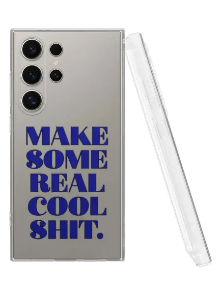 QuestCase Чехол на Samsung Galaxy S24 Ultra с принтом Надпись