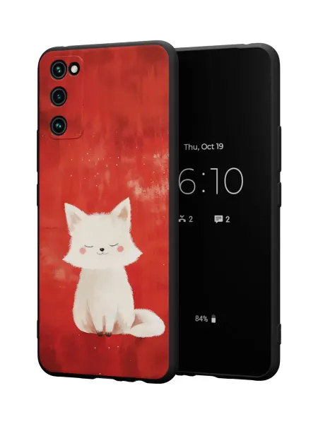 QuestCase Чехол на Samsung S20 FE с принтом Котик