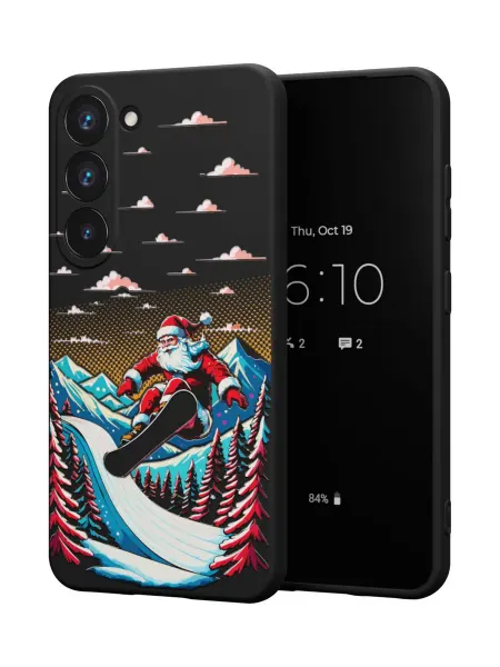 QuestCase Чехол на Samsung S23 с принтом Санта