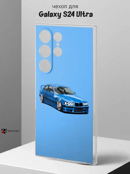QuestCase Чехол на Samsung S24 Ultra с принтом Машина