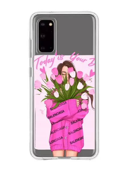 Расчехлидзе Чехол для Samsung S20 противоударный с рисунком силиконовый