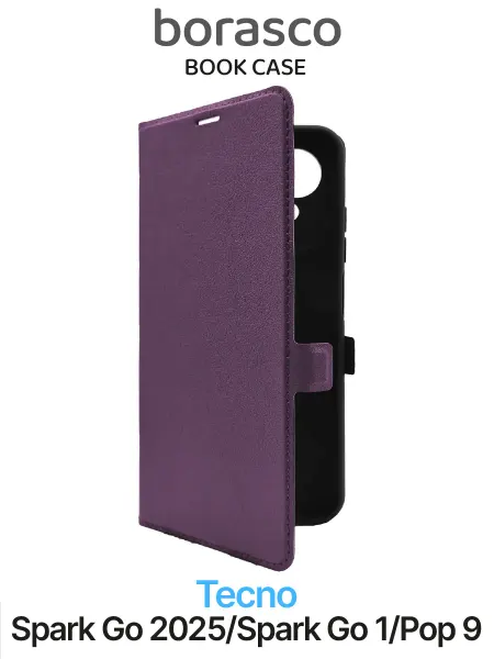 BORASCO Чехол на Tecno Spark Go 2025 Spark Go 1 Pop 9 Book Case