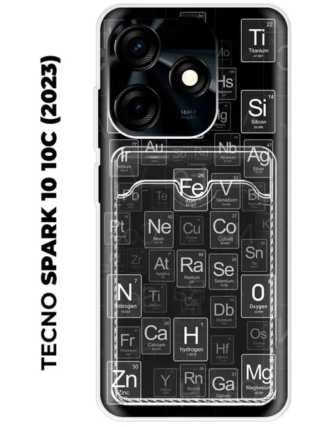 NOOTO Чехол с карманом на TECNO SPARK 10 10C (для Спарк 10 10ц)