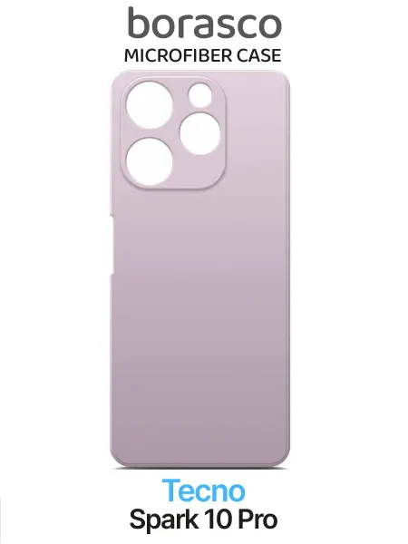 BORASCO Чехол Tecno Spark 10 Pro Microfiber Case