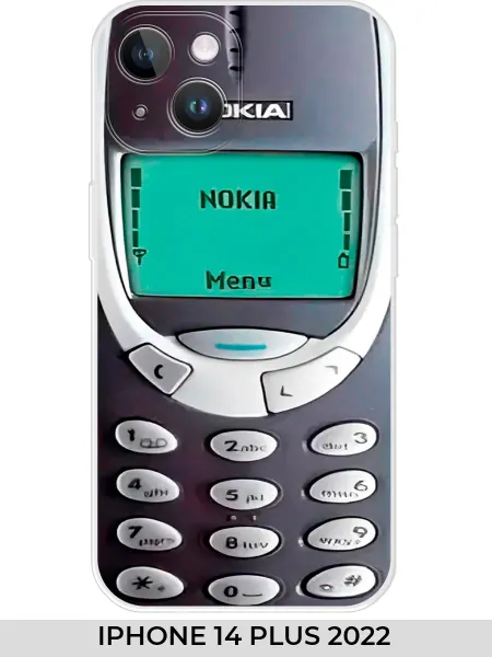 МобиФон Чехол на iPhone 14 Plus с принтом Nokia 3310