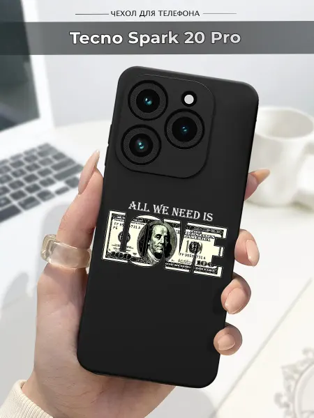 Case.96 Чехол на Tecno Spark 20 Pro капитал