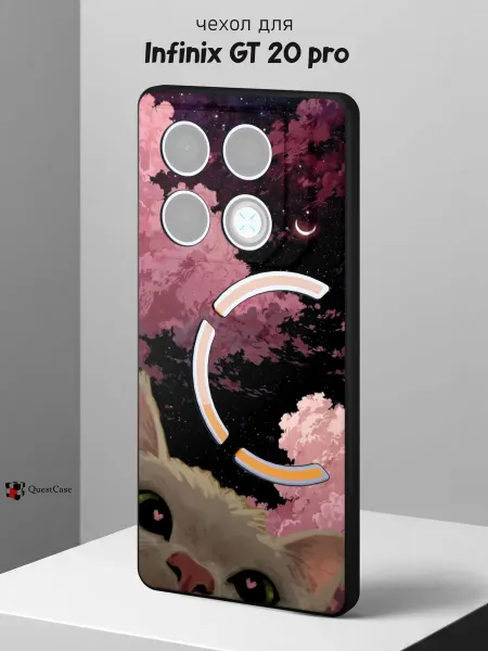 QuestCase Чехол на Infinix GT 20 pro с принтом Кот