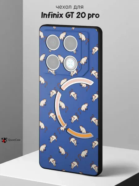 QuestCase Чехол на Infinix GT 20 pro с принтом Крыски