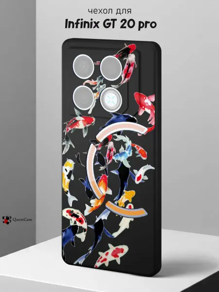 QuestCase Чехол на Infinix GT 20 pro с принтом Рыбы