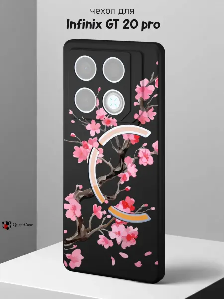 QuestCase Чехол на Infinix GT 20 pro с принтом Сакура