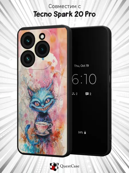 QuestCase Чехол на Tecno Spark 20 Pro с принтом Алиса