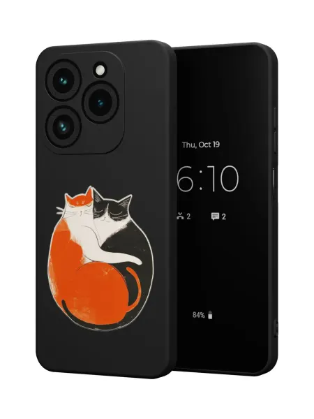 QuestCase Чехол на Tecno Spark 20 Pro с принтом Котики