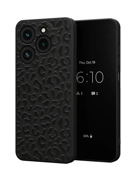 QuestCase Чехол на Tecno Spark 20 Pro с принтом Леопардовый