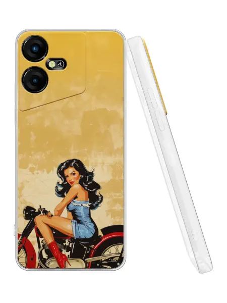 QuestCase Чехол на Tecno Pova Neo 3 с принтом Девушка
