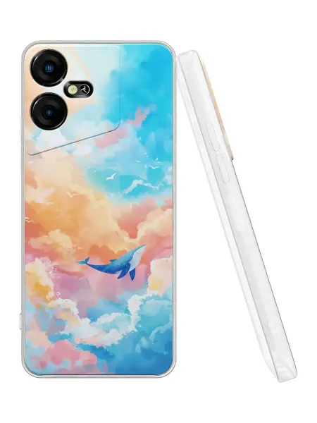 QuestCase Чехол на Tecno Pova Neo 3 с принтом Облака