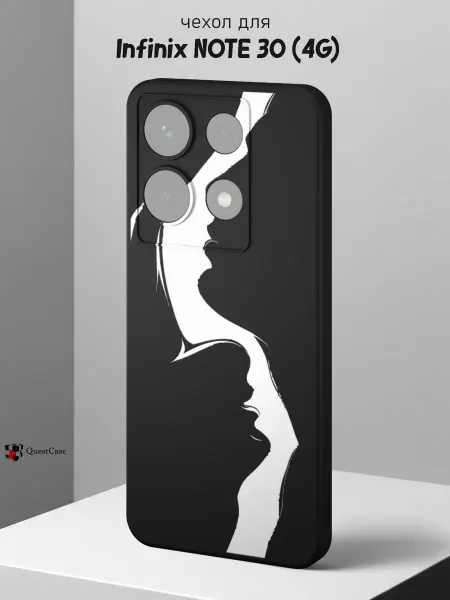 QuestCase Чехол на Infinix NOTE 30 с принтом Силуэт