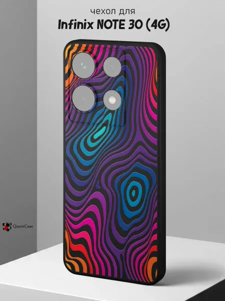 QuestCase Чехол на Infinix NOTE 30 с принтом Узоры