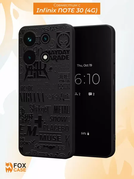 Infinix Чехол на Note 30 с принтом надписями