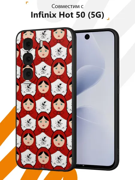 Мобилиус Чехол на Infinix Hot 50 (5G) с принтом Стич