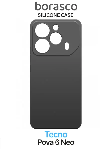 BORASCO Чехол на Tecno Pova 6 Neo Silicone Case