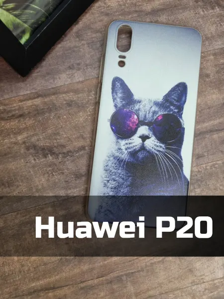 MixCase Чехол на Huawei P20 прозрачный Кот