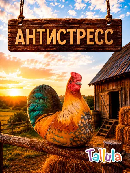 Tallula Мягкая игрушка антистресс Петушок, 28 см