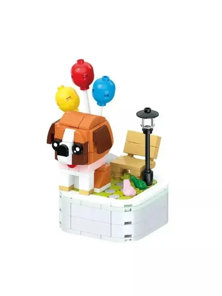 Lion Toys Конструктор маленький питомец Собака Сенбернар
