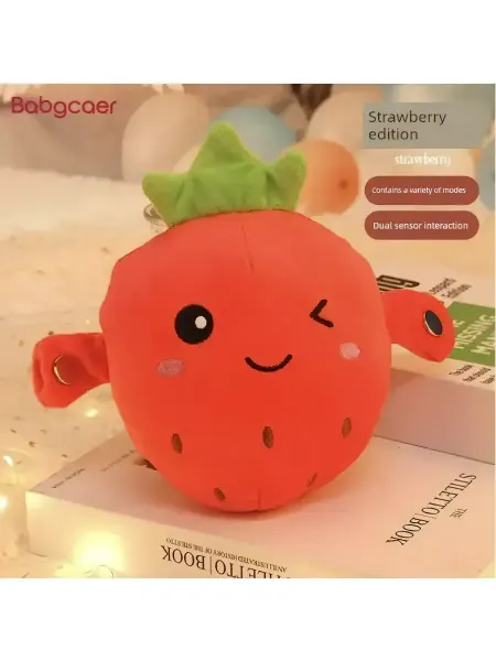 Сенсорная Клубника пианино мягкая игрушка