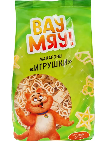Макароны ВАУ МЯУ! Игрушки, 300г