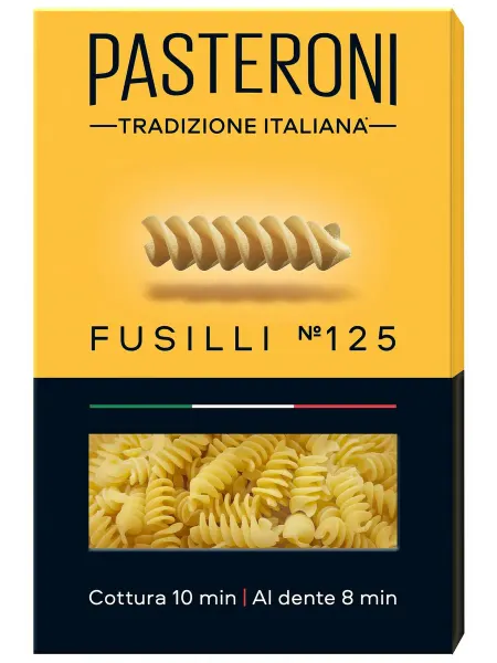 PASTERONI Макароны Fusilli №125, 400г