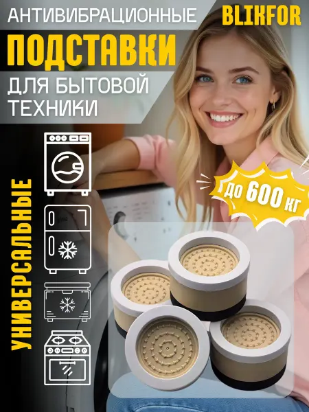BLIKFOR Подставки антивибрационные набор для бытовой техники 4 штук