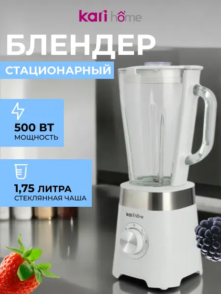 Kari home Блендер стационарный мощный настольный