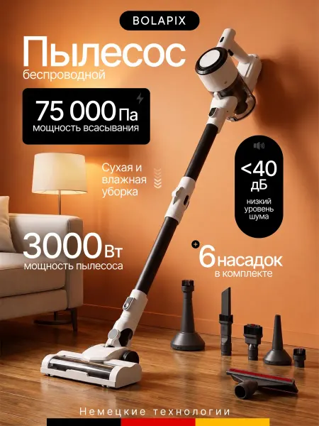 Пылесос беспроводной вертикальный