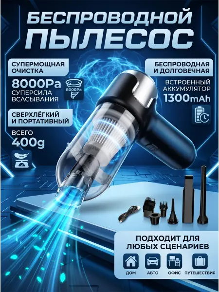 Компактный пылесос для автомобиля