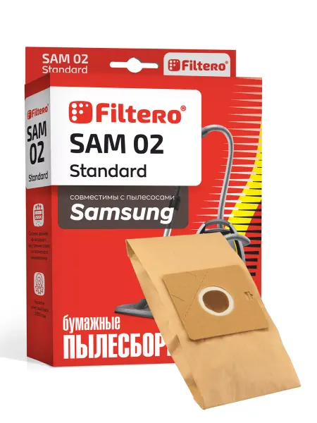 Filtero Мешки бумажные для пылесоса SAMSUNG SAM 02 Standard, 5 шт