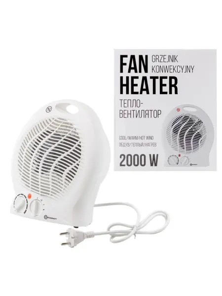Тепловентилятор Forcekraft 220-240v, 1000 2000w, 3 режима
